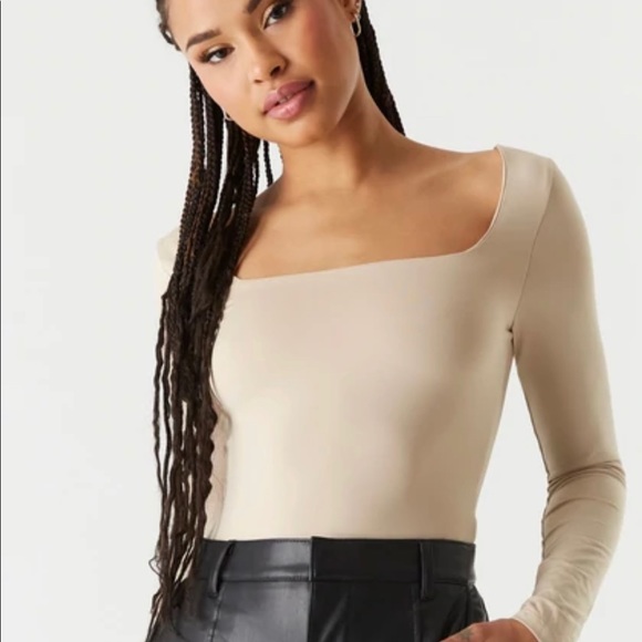 Tops - NWT Bundle Square Neck Long Sleeve Contour Bodysuit